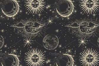 Space Pattern Set Wallpaper