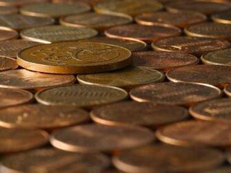 Copper Coins And Pennies Background Image Wallpaper Or Texture