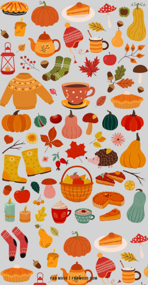 Thanksgiving Wallpaper Ideas Light Blue Background Fab