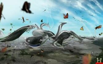 Amazing 3d Butterfly Art Wallpaper E Entertainment