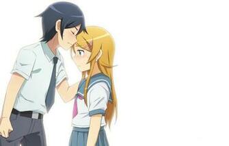 Wallpaper Girl White Background Guy Oreimo Image For Desktop