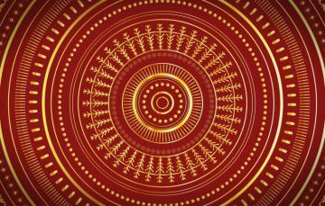 Wallpaper Pattern Round Ring Ornamen Image For Desktop