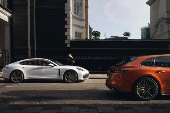 Porsche Panamera Over Long Beach