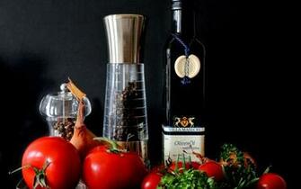 Olive Oil Tomatoes Spices Computer Wallpaper Desktop Background