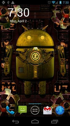 Steampunk Droid Live Wallpaper Android Apps On Google Play