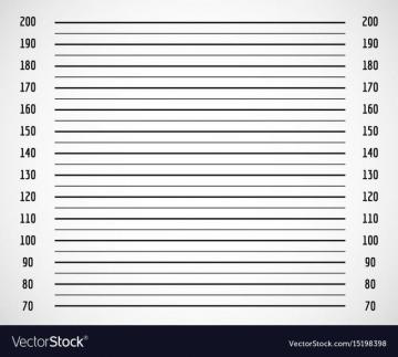 Photo Background Criminal Police Mugshot With Centimeter Scale