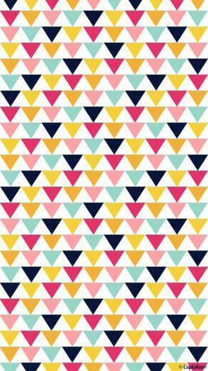 Tri Colored Triangle Wallpaper Cuptakes For Girly Girls