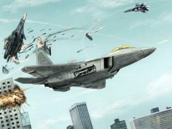 Ace Combat Wallpaper F22 Raptor Su27 Flanker