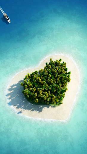 Tropical Island Beach HD Wallpaper For iPhone