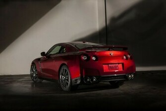 Nissan Gt R Rear Photo Gold Flake Red Pearl Color Size X