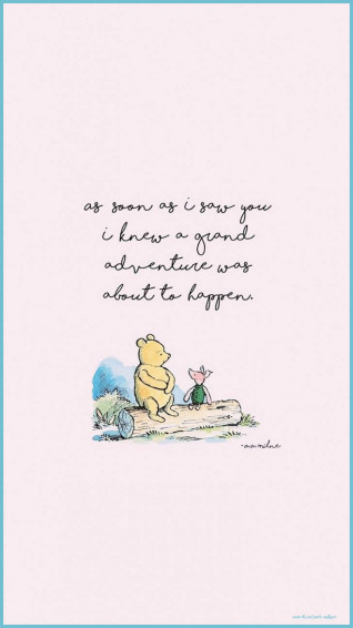 Cute Winnie The Pooh iPhone Wallpaper