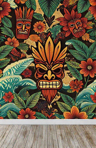 Polynesian Tribal Wallpaper