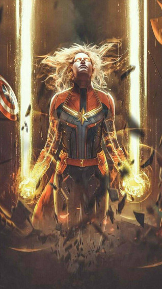 Captain Marvel iPhone Wallpaper
