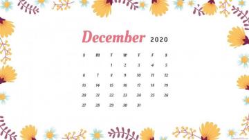 December Calendar HD Wallpaper