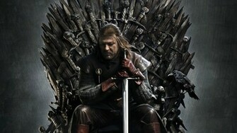 Game Of Thrones Ned Stark On The Iron Throne Wallpaper Jpg