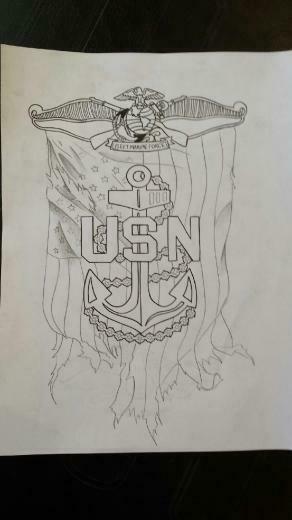 First Draft Navy Tattoos Anchor Military
