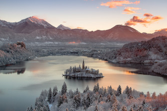 Lake Bled Winter Wallpaper