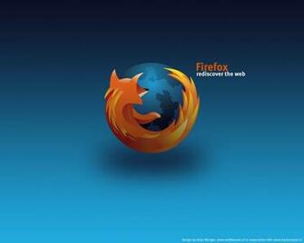 Logotipo Mozilla Firefox Fundo Azul Papel De Parede Wallpaper
