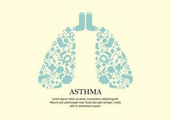Asthma Remedy Vector Background Vectors Clipart