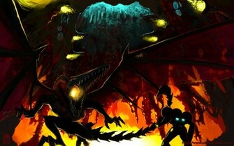 Metroid Wallpaper Stock Photos
