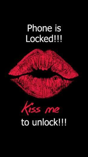 Red Lips Biting Illustration iPhone Wallpaper Ipod