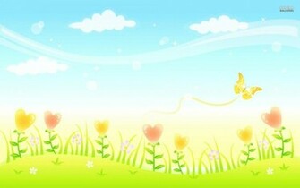HD Spring Meadow Wallpaper
