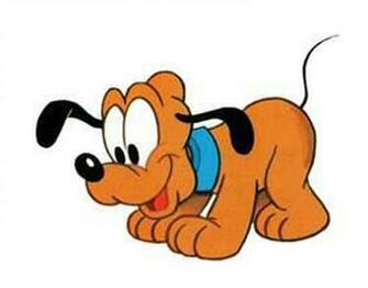 Disney Animal Characters Baby Pluto Cartoon Wallpaper