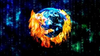 Mozilla Firefox Browser And Wallpaper