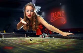 Wallpaper Girl Chips Bones The Excitement Casino Throw Image