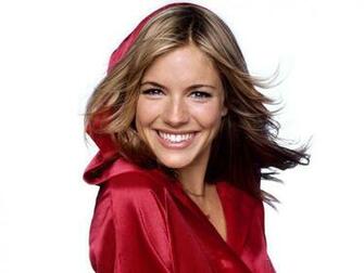 Sienna Miller Wallpaper Stock Photos