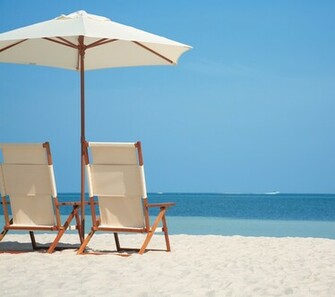 Beach Chairs Wall Mural