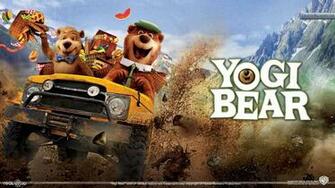 Yogi Bear Riding On A Jeep Wallpaper