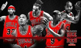 Playoffs See Red Wallpaper Chicago Bulls