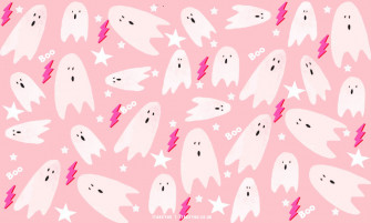 Preppy Halloween Wallpaper Ideas Light Pink Background For