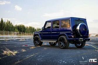 Mercedes G550 Blue Suv Vellano Wheels Tuning Cars Wallpaper