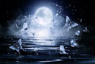 Butterfly Stars Night Fantasy Wallpaper Tissia Louis