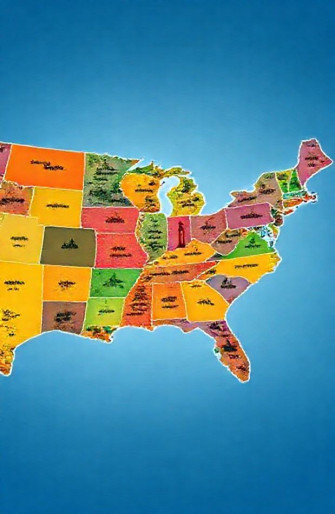 Usa Map HD Wallpaper