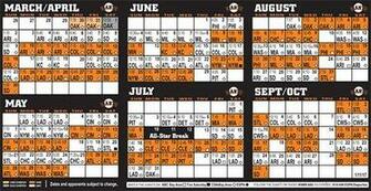 Printable Schedule Sfgiants