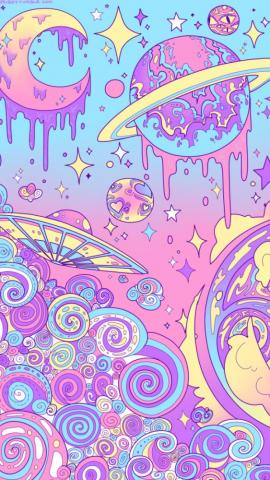 Bepsiboy Pastel Galaxy Psychedelic Art iPhone
