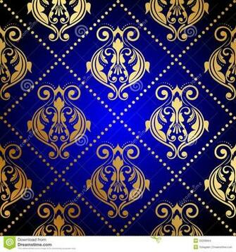 Blue And Gold Wallpaper HD Pretty