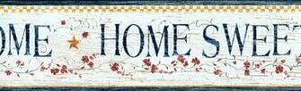 Home Sweet Crackle Wallpaper Border