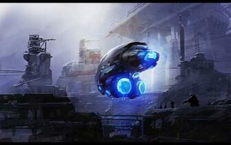 Spaceship Computer Wallpaper Desktop Background Id