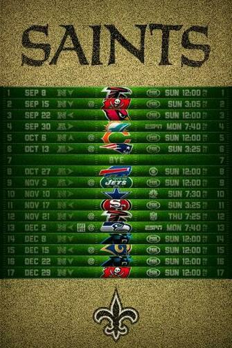 New Orleans Saints Football Schedule iPhone Wallpaper