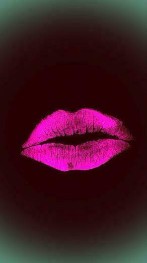Hot Lips Pinkie Promise In Neon Wallpaper