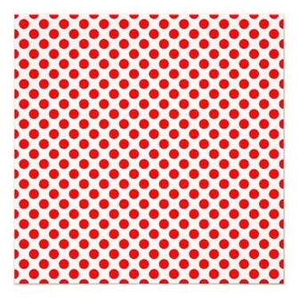 Red Polka Dot Pattern Cm X Square Invitation Card