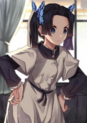 Wallpaper Kanzaki Aoi Twintails Demon Slayer Kimetsu No Yaiba