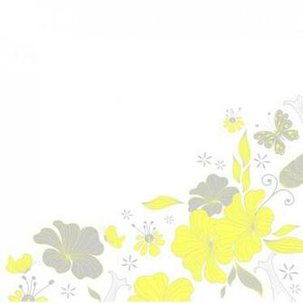 Diy Invitations Yellow And Gray Flowers Invitation Background
