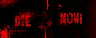 Abstract Red Blood Typography Die Wallpaper