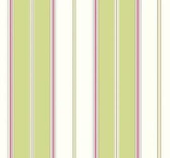 White Striped Wallpaper With Narrow Stripes In Fuschia Pink Green And