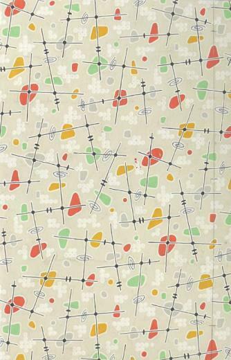 Atomic Style 1950s Pattern Surface Ii